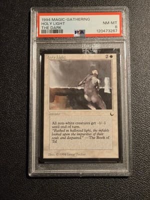 Magic The Gathering Flash Flood PSA 8 Legends Holy Light PSA 8 vintage 1994 - Thumbnail 3