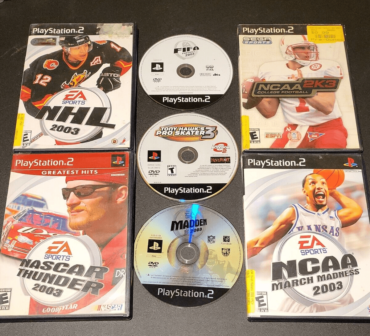 Lot Of 7 Ps2 2003 Sports Games - Image 1