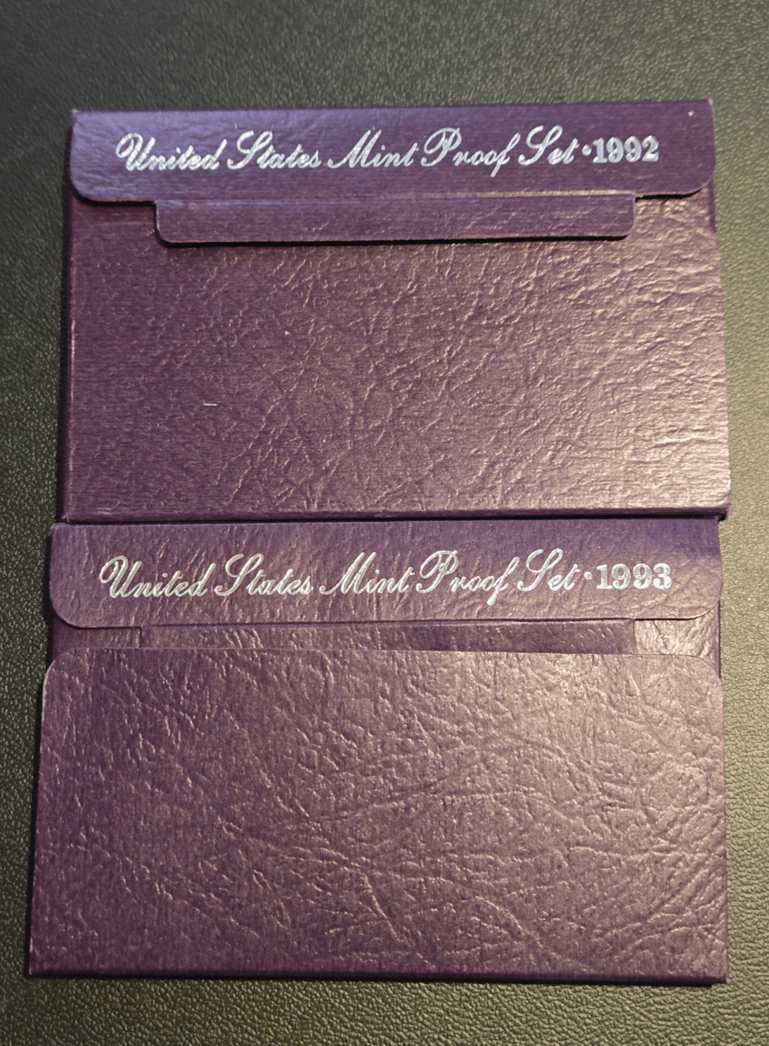 1992 & 1993 U.S. Mint Proof Sets with COA Original Government Packaging 10 Coins - Thumbnail 2
