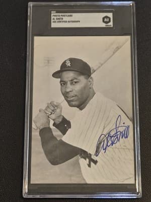 Al Smith Signed Photo Postcard SGC Certified Autograph Chicago White Sox - Image 1