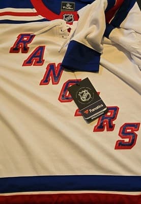 New York Rangers Fanatics NHL Jersey Size Large NWT - Thumbnail 3