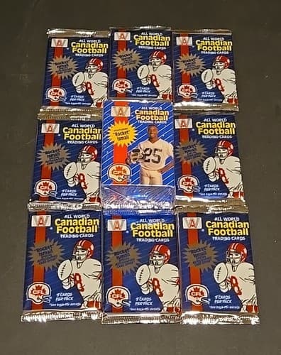 All World Canadian Football 1991 Set And Packs Lot - Image 1