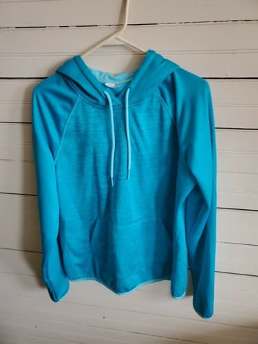 Womens Danskin Now Sweatshirt Hoodie Blue Size XL (16-18) - Image 1