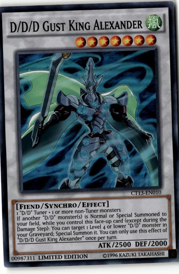 2016 Mega-Tins #CT13-EN010 D/D/D Gust King Alexander - Image 1