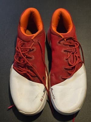 Adidas Harden Vol. 1 Basketball Shoes - Mens 11.5 - Red Low Top Lace Up Preowned - Image 1