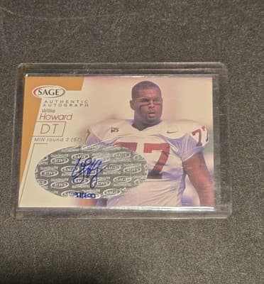 2001 SAGE #A24 Willie Howard Autographs Bronze #/600 - Image 1