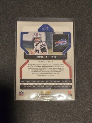 2021 Panini Prizm #117 Josh Allen - Thumbnail 2