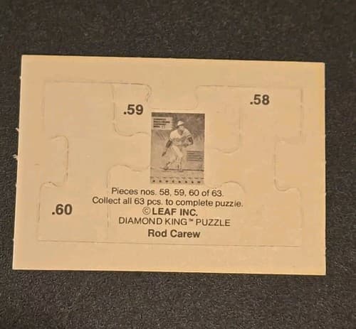 Lot Of x17 Rod Carew Leaf Diamond King Puzzle Pieces - Thumbnail 2