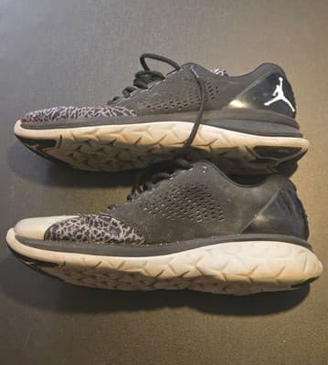 Jordan Training Shoes Mens 12 "Black Wolf Gray" Athletic Sneakers 820253-010 - Thumbnail 4