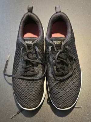 Skechers Shoes Womens 8.5 Black GOwalk Mesh Slip On Walking Sneakers Lightweight - Image 1