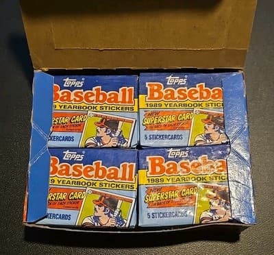 Lot Of 8 Topps 1989 Baseball Yearbook Stickers Packs 5 Stickers Per Pack - Thumbnail 2