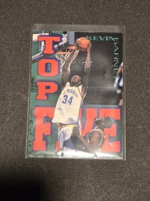 1995 Signature Rookies Fame and Fortune #T5 Kevin Garnett Top Five - Image 1