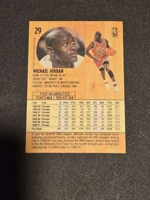 1991-92 Fleer #29 Michael Jordan - Thumbnail 2