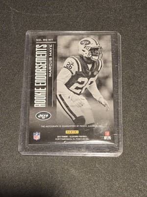 2017 Panini Illusions #RE-MY Marcus Maye Rookie Endorsements #/150 - Thumbnail 2