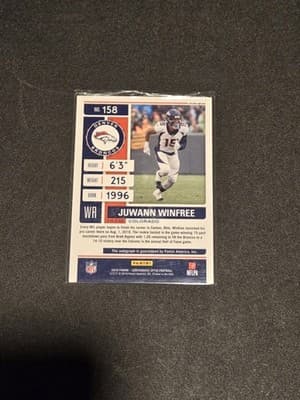2019 Panini Contenders Optic #158 Juwann Winfree autograph - Thumbnail 2