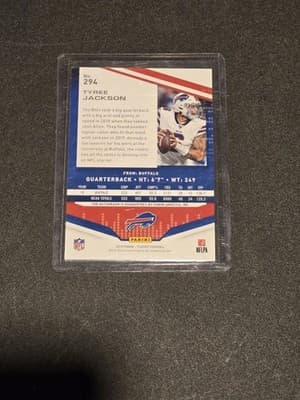 2019 Panini Playoff #294 Tyree Jackson Rookies Autographs - Thumbnail 2