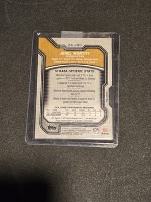 2012 Topps Strata (Hobby) #RA-JWO Jerel Worthy Rookie Autographs Blue #/75 - Thumbnail 2