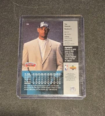 1997-98 Upper Deck #114 Tim Duncan - Thumbnail 2