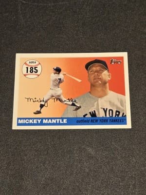 2006 Topps Updates & Highlights #MHR185 Mickey Mantle Home Run History - Image 1