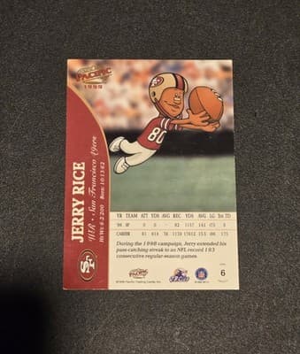 1999 Pacific Backyard Football #6 Jerry Rice - Thumbnail 2