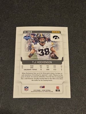 2019 Score #422 T.J. Hockenson - Thumbnail 2
