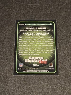 2006 Topps Total #SI22 Reggie Bush Sports Illustrated for Kids - Thumbnail 2