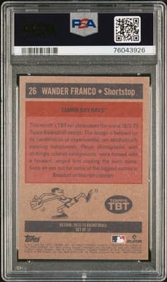 2022 Topps Throwback Thursday #26 Wander Franco Throwback Thursday PSA 9 - Thumbnail 2