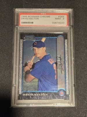 1999 Bowman Chrome #368 David Kelton PSA 9 - Image 1