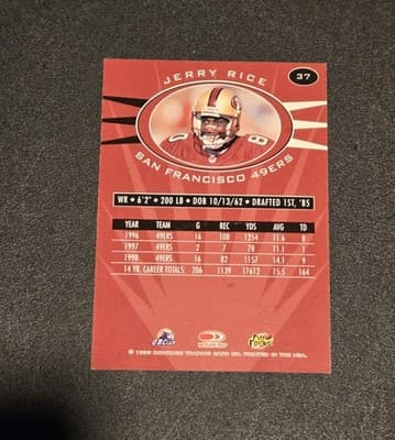 1999 Donruss Preferred QBC #37 Jerry Rice - Thumbnail 2