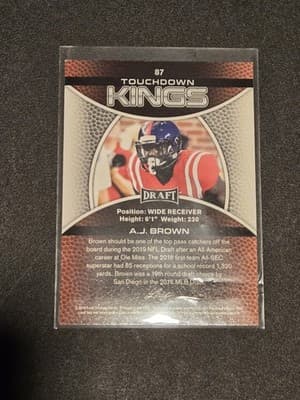 2019 Leaf Draft #87 A.J. Brown - Thumbnail 2