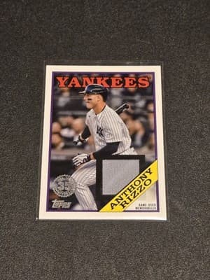 2023 Topps #88R-ARZ Anthony Rizzo 1988 Topps Baseball 35th Anniversary Relics - Image 1