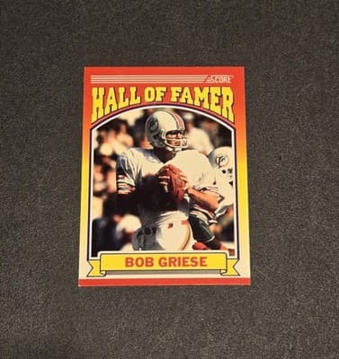 1990 Score #601 Bob Griese - Image 1