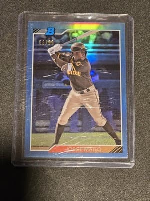 2020 Bowman Heritage #92CP-JM Jorge Mateo Chrome Prospects Blue #/99 - Image 1