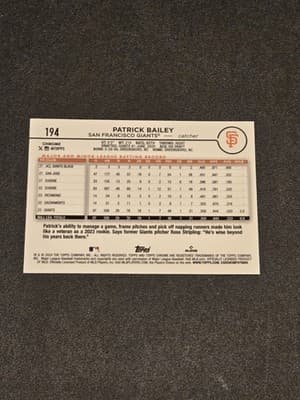 2024 Topps Chrome #194 Patrick Bailey X-Fractors - Thumbnail 2