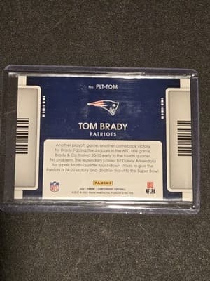 2021 Panini Contenders #PLT-TOM Tom Brady Playoff Tickets - Thumbnail 2