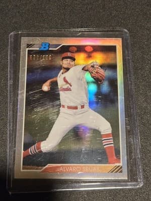 2020 Bowman Heritage #92CP-AS Alvaro Seijas Chrome Prospects Refractor #/199 - Image 1