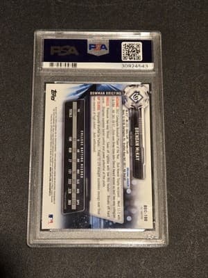 2017 Bowman Draft #BDC100 Brendan Mckay Chrome-White Jersey-Ref. PSA 9 - Thumbnail 2