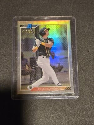 2020 Bowman Heritage #92CP-LD Logan Davidson Chrome Prospects Refractor #/199 - Image 1