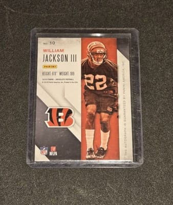 2016 Panini Absolute #10 William Jackson III Rook Ink Blue - Thumbnail 2