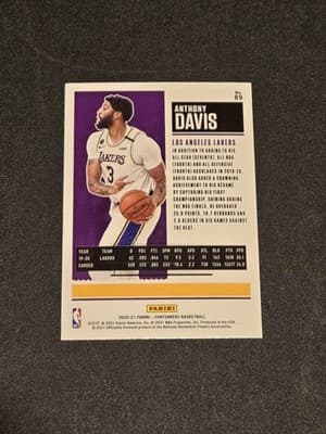 2020-21 Panini Contenders #89 Anthony Davis - Thumbnail 2