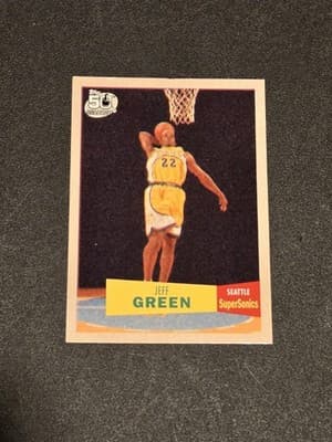 2007-08 Topps #115 Jeff Green 1957-58 Variations - Image 1