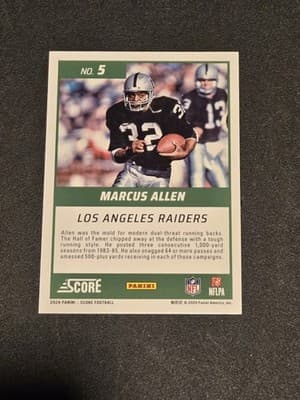 2024 Score #5 Marcus Allen First Ballot Pink - Thumbnail 2