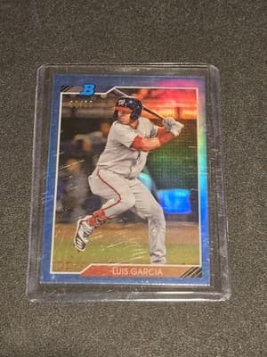 2020 Bowman Heritage #92CP-LG Luis Garcia Chrome Prospects Blue #/99 - Image 1