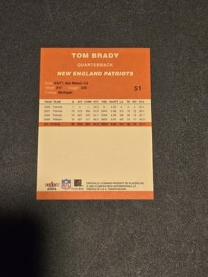 2004 Fleer Tradition #51 Tom Brady - Thumbnail 2