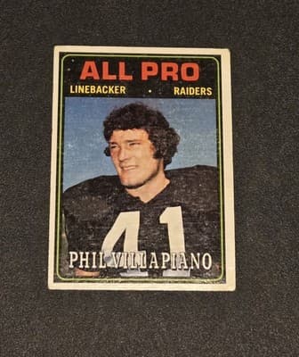 1974 Topps #139 Phil Villapiano - Image 1