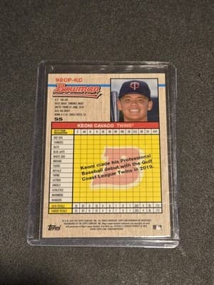 2020 Bowman Heritage #92CP-KC Keoni Cavaco Chrome Prospects Blue #/99 - Thumbnail 2