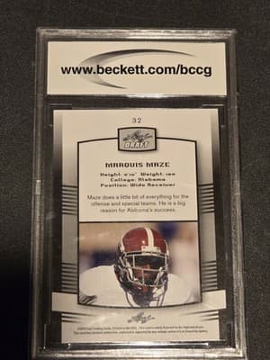 2012 Leaf Draft #32 Marquis Maze Blue BCCG 10 - Thumbnail 2