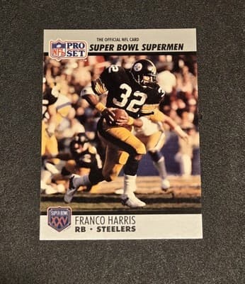 1990-91 Pro Set Super Bowl XXV Silver Anniversary #41 Franco Harris - Image 1