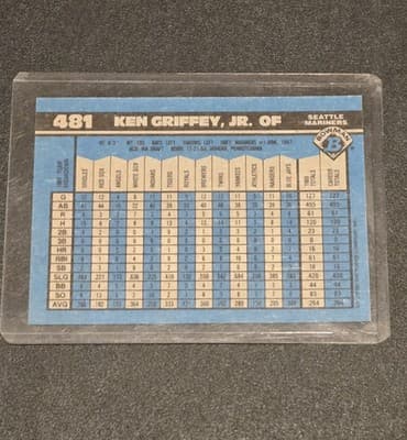 1990 Bowman #481 Ken Griffey, Jr. - Thumbnail 2