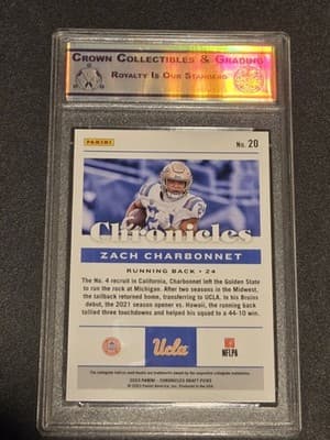 2023 Panini Chronicles Draft Picks #20 Zach Charbonnet Other 9.5 - Thumbnail 2